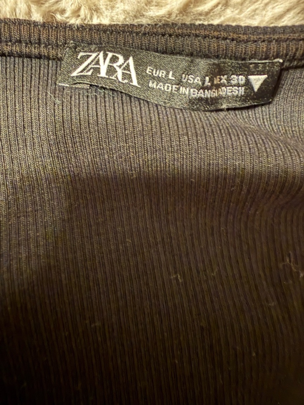Zara Black Puff-Sleeve Square-Neck Crop Top - Picture 5 of 6
